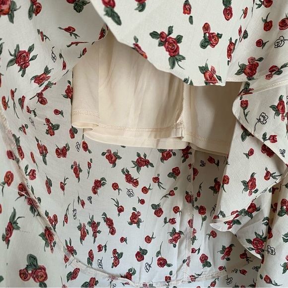 NWT Nasty Gal Ruffle Midi Skirt size 8 - Picture 4 of 6